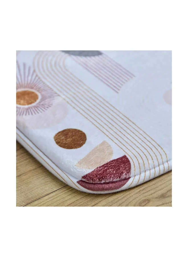 Home Box Aurora Dersy Foam Printed Bath Mat 75 x 45 cm
