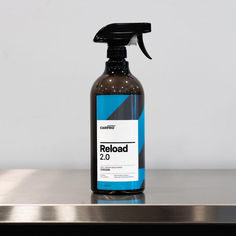 CARPRO Reload 2.0 Spray Sealant, Silica + Siloxane Ceramic Spray for Ceramic Coating, Super Hydrophobic, Self-Cleaning: Improved Gloss, Slickness, Water Spot & Chemical Resistance - Liter (34oz) Multi-color available build - Image 4