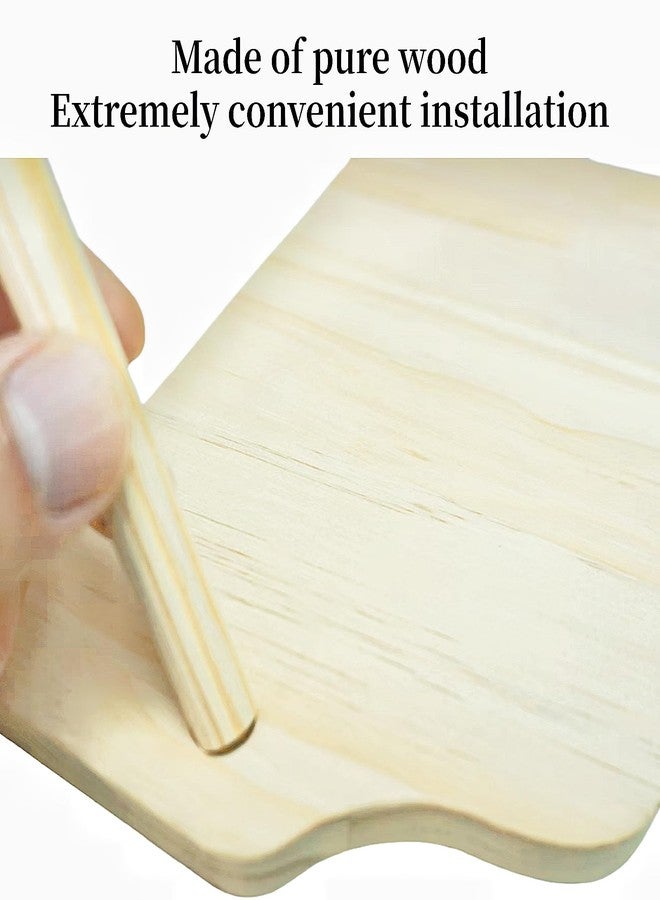 Feiena Wooden Hamster Platform for Hamster Cage Accessories Climbing Toys Dwarf Syrian Hamster Gerbil Rat Mice Degus or Other Small Pets (Triangle) - Image 3