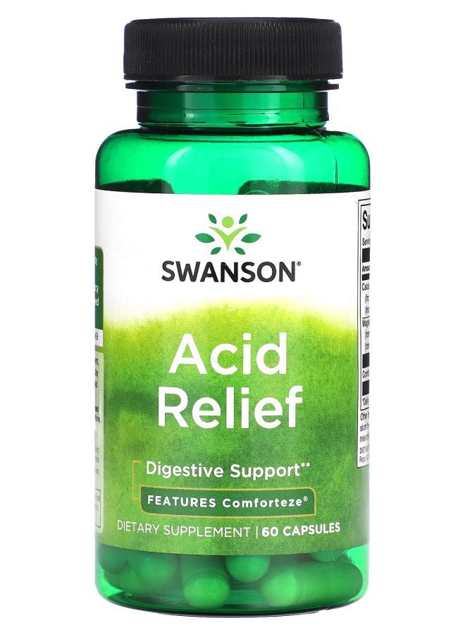 SWANSON Acid Relief 60 Capsules