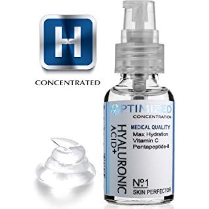 Vitamin C Serum with Hyaluronic Acid & Peptide - Outperforms All, Doctors Recommend for Anti-Aging
