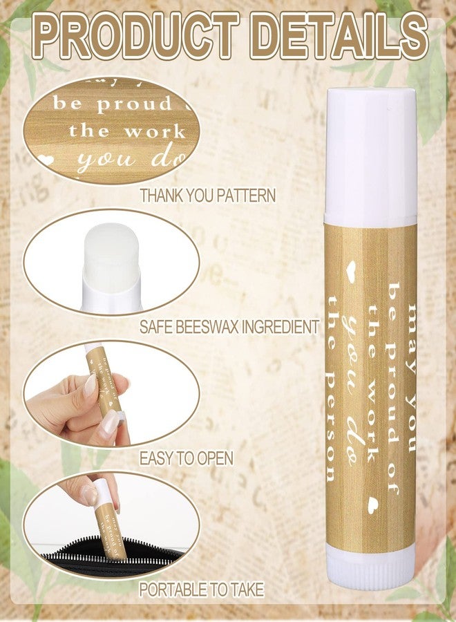 Demissle Thank You Gifts for Coworker Lip Balm Bulk Set Inspirational Appreciation Gifts Leaving Farewell Gifts Vanilla Ingredients Lips Care Products for Friends Teacher Worker Employee(72 Pcs) - Image 4