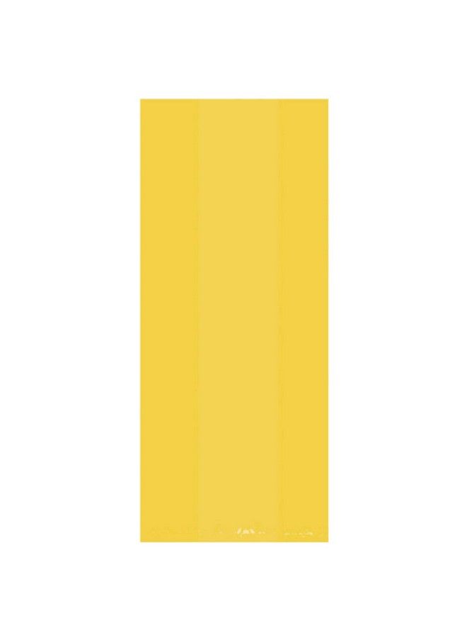 Amscan Large Cello Party Bags Pack Of 25 Yellow Sunshine 11 1/2" X 5" X 3 1/4" - Image 2