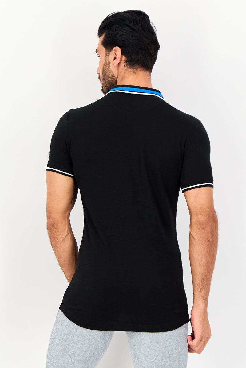 PUMA تي شيرت رياضي للرجال بأكمام قصيرة مناسب للخارج، أسود - Image 3