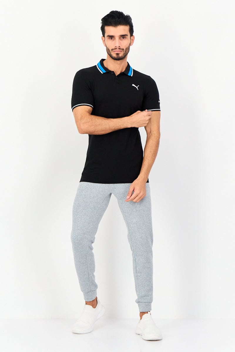 PUMA تي شيرت رياضي للرجال بأكمام قصيرة مناسب للخارج، أسود - Image 4