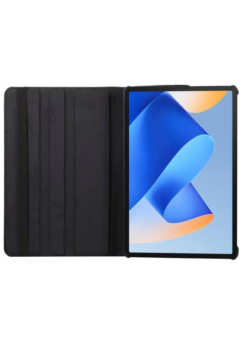 Case for Honor Pad X8a 11 Inch, Multi-Angle Stand + 360 Rotating Bracket + Shockproof Leather Slim Protective Cover, Black - Image 3