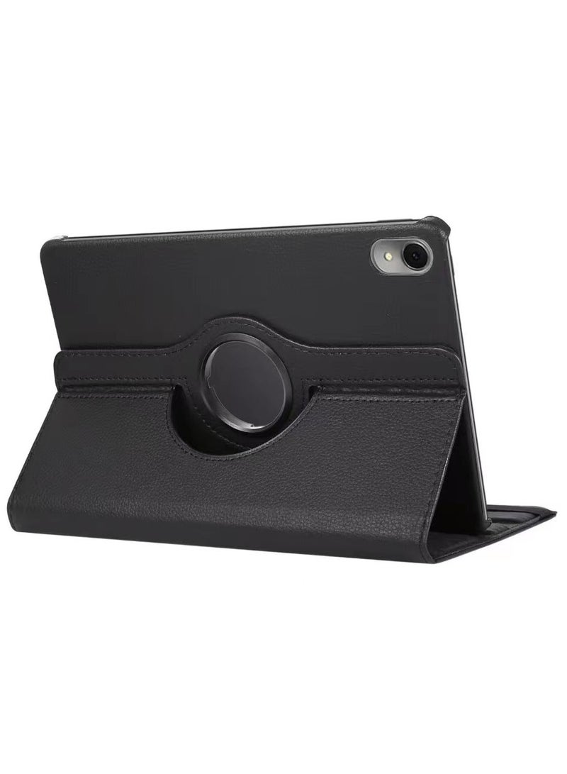 Case for Honor Pad X8a 11 Inch, Multi-Angle Stand + 360 Rotating Bracket + Shockproof Leather Slim Protective Cover, Black - Image 4