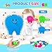 Silipull 100 Pcs Mini Tooth Toys Fidget Stress Relief Puffer Squeezy Dental Dentist Toys Birthday Party Gifts School Office Prizes 2 Inch Multicolored - Image 4