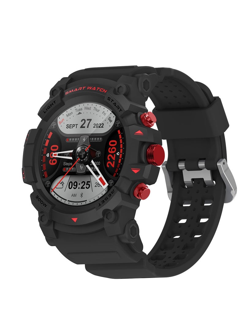 PEJE PEJE 1.39" Smart Watch for Men with GPS Tracking, 1ATM Waterproof, Bluetooth Calls, 120+ Sports Modes, HR/Sleep Monitor, Prayer Alerts & Arabic Support, iOS/Android (Black) - Image 1