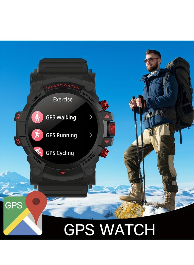 PEJE PEJE 1.39" Smart Watch for Men with GPS Tracking, 1ATM Waterproof, Bluetooth Calls, 120+ Sports Modes, HR/Sleep Monitor, Prayer Alerts & Arabic Support, iOS/Android (Black) - Image 4