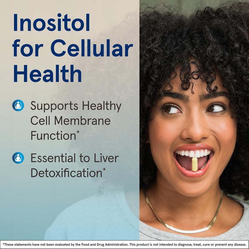 Jarrow Formulas Inositol 750 mg Dietary Supplement Liver Support for Cellular Health and General Wellness 100 Veggie Capsules Up to a 100 Day Supply - Image 4