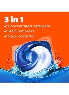 Tide Liquid Detergent Pacs, Tide Spring Meadow 3 in 1 cold water clean 76 pods With Child Safety Lock  - Image 2