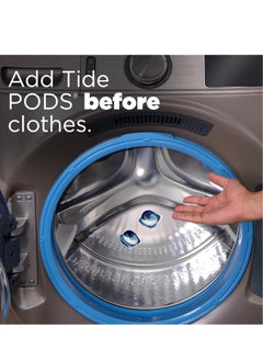 Tide Liquid Detergent Pacs, Tide Spring Meadow 3 in 1 cold water clean 76 pods With Child Safety Lock  - Image 5