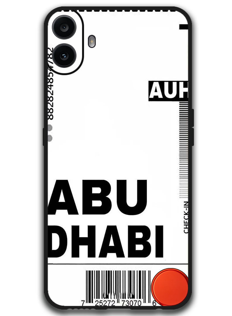 Theodor Protective Case Anti Scratch Shock Proof Bumper Cover For Nothing CMF Phone 1 AUH boarding pass - Image 1