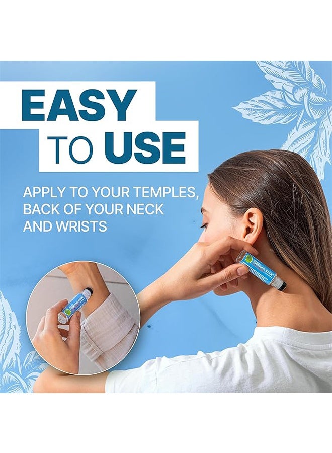 Basic Vigor Migrastil Extra Strength Migraine Stick ® Advanced Formula For Migraine And Tension Headache Relief. Strong Aromatherapy Roll On With Menthol And Essential Oils. No lavender. Made In The USA - Image 4