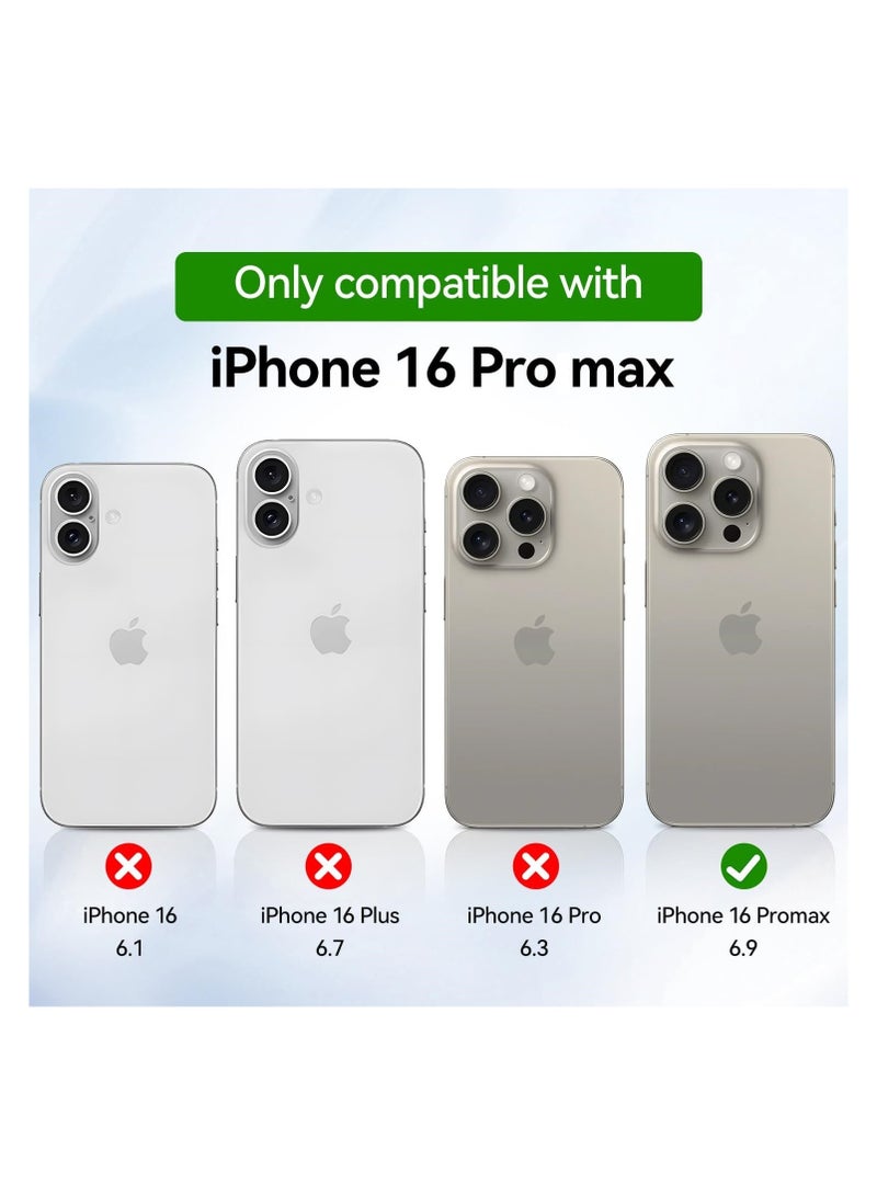 ARMOR iPhone 16 Pro Max 6.9 Inch Magnetic Phone Case Compatible with MagSafe Clear Anti-Scratch Back Cover Protective Case for Daily Use and Outdoor - Image 2