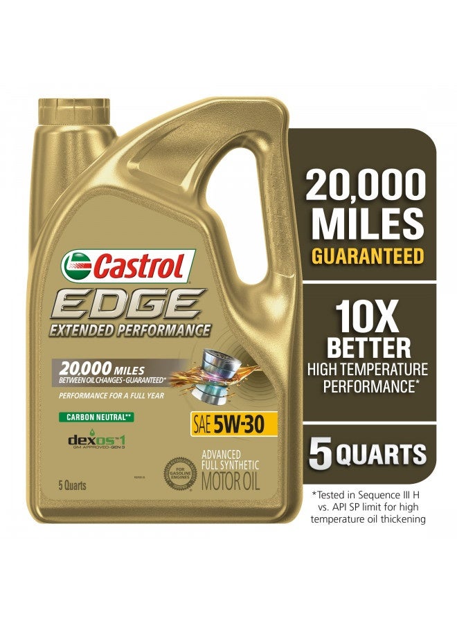 Castrol Castrol 03087 Edge Extended Performance 5W-30 Advanced Full Synthetic Motor Oil, 5 Quarts - Image 4