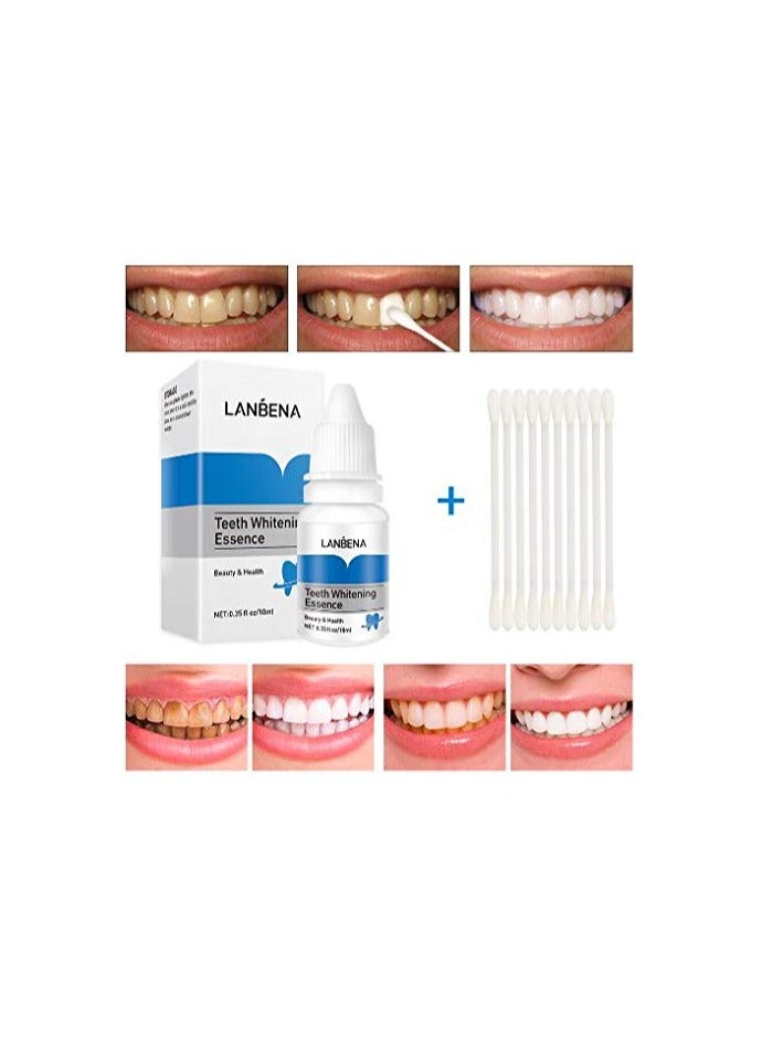 LANBENA مصل تبييض الأسنان من LANBENA لتنظيف صحة الفم، عبوتان - Image 2