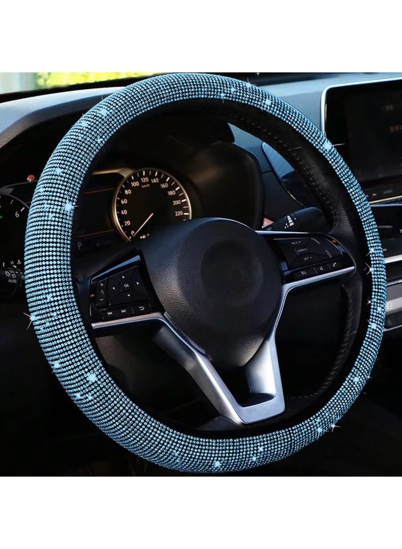 Universal Car Steering Wheel Cover with Rhinestone Crystal