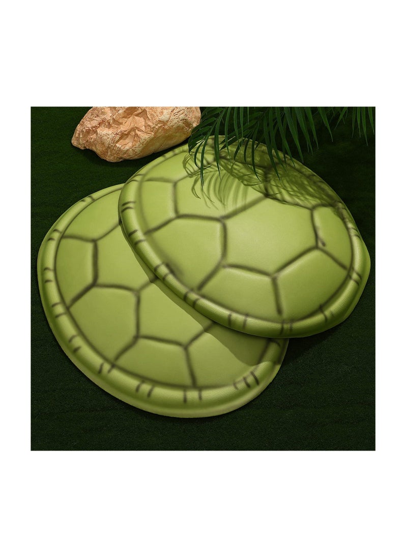 SYOSI, 2Pcs Turtle Costumes, Turtle Shell Party Cosplay Costume for Ninja Turtle, EVA Turtle Shell Backpack for Kids Adults Holiday Fancy Dress Up Costume Accessories  - Image 3
