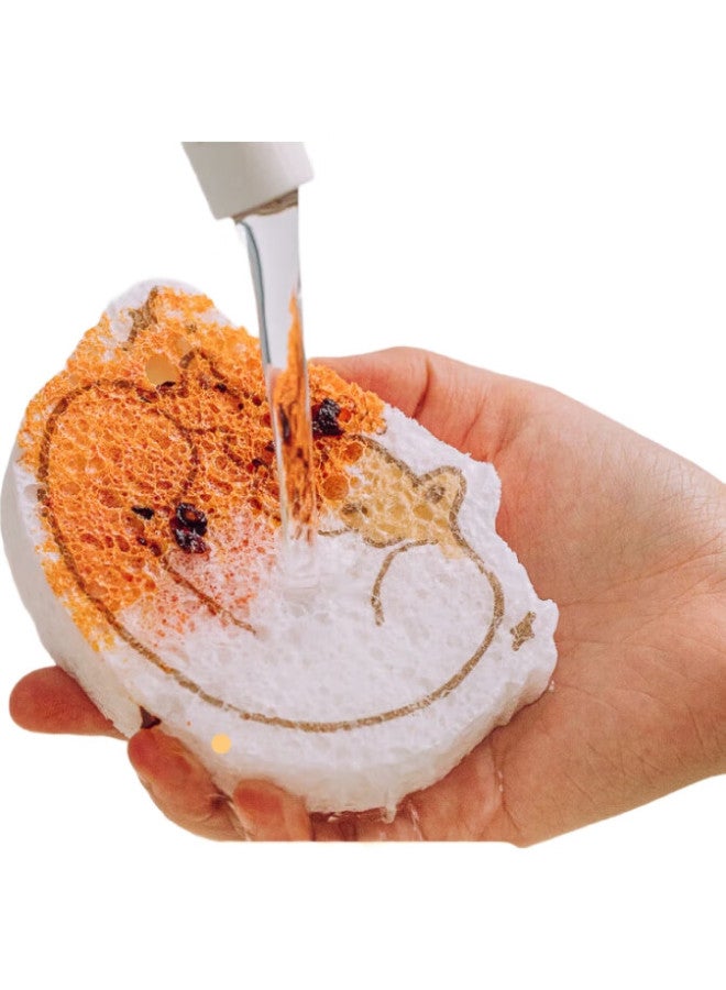 SHUEHO Kemu Pulp Cotton Dishwashing Tool, Compressed Sponge, Dishcloth, Scouring Pad, Kitchen Cloth, Baby Food Preparation Tool, Baby - Image 1