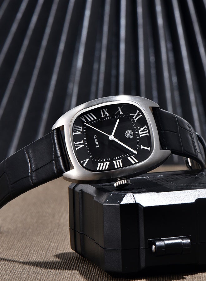 RollsTimi  RT7904 Men's Quartz Watches 36MM Classic Leather Watchband Business Wrist Watch for Man - Image 4