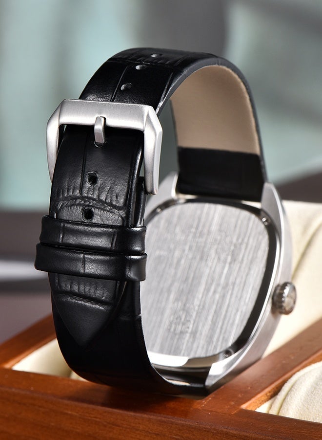 RollsTimi  RT7904 Men's Quartz Watches 36MM Classic Leather Watchband Business Wrist Watch for Man - Image 5