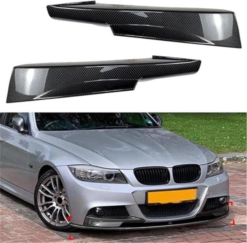 QASULER Front Bumper Side Splitter for BMW 3 Series E90 - Image 2