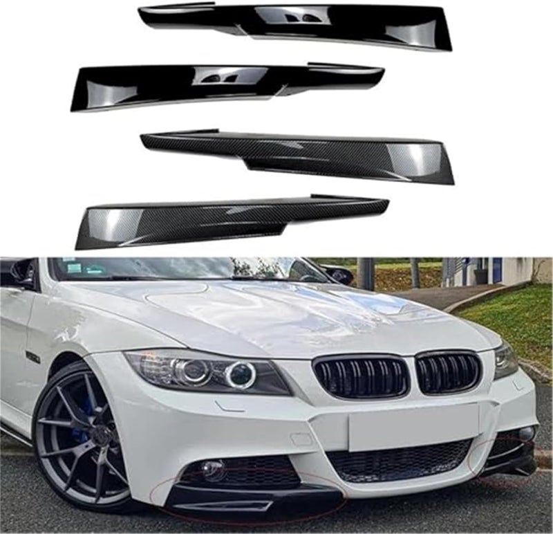 QASULER Front Bumper Side Splitter for BMW 3 Series E90 - Image 3