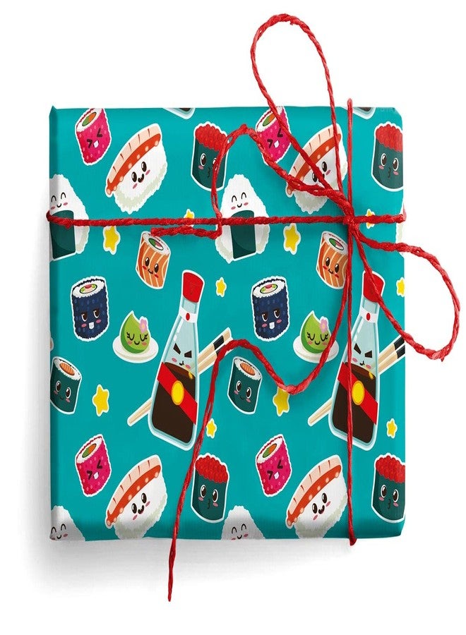 arkamii Premium Wrapping Paper Set of 4 Sheets Size 34 x 25 inch sushi japan kawaii (18-8975) - Image 2