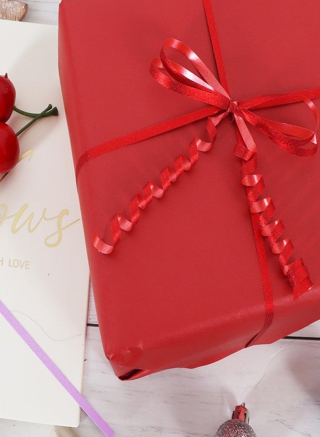 بيشيدا شريط لامع أحمر من بيشيدا بطول 500 ياردة، مموج ومجعد، خيط بالونات لامع، مثالي للهدايا وحفلات أعياد الميلاد والمهرجانات وتزيين الأعمال الفنية والحرفية وتنسيق الزهور. - Image 4