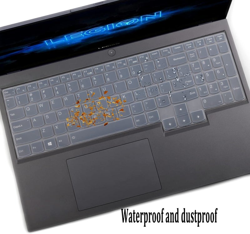 RAYA Silicone Keyboard Skin Cover for Lenovo LOQ | Lenovo Legion 5i / Slim 5i / Pro 5i | Lenovo Legion 7i / Pro 7i | Legion 9 15.6inch & 16inch Gaming Laptops (Transparent Silicone) - Image 4