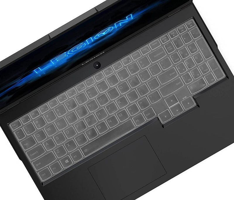 RAYA Silicone Keyboard Skin Cover for Lenovo LOQ | Lenovo Legion 5i / Slim 5i / Pro 5i | Lenovo Legion 7i / Pro 7i | Legion 9 15.6inch & 16inch Gaming Laptops (Transparent Silicone) - Image 5