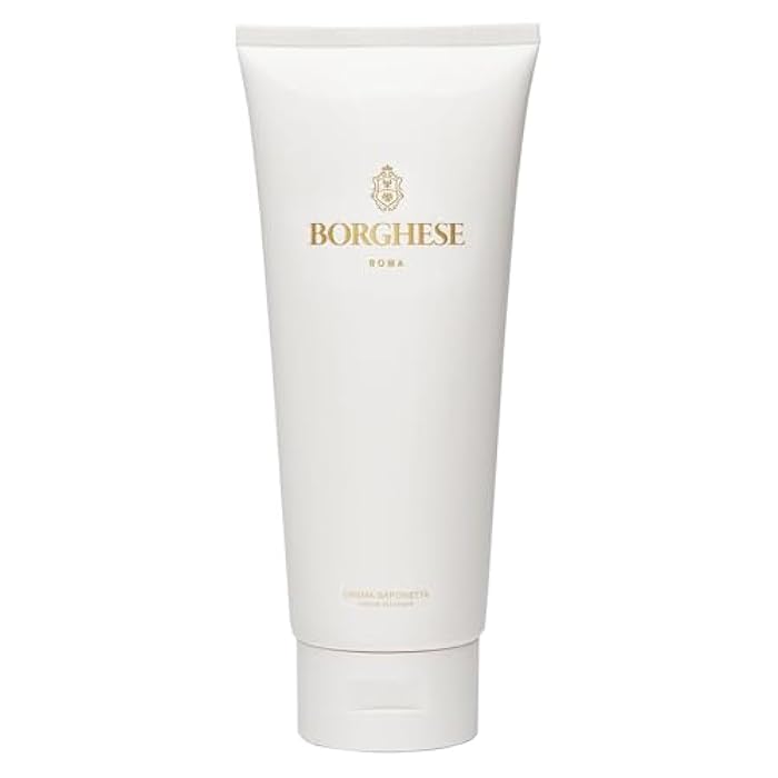 Borghese Crema Saponetta Creme Cleanser - Gentle Face Cleanser for Enlarged Pores, Tone & Texture with Sea Salt & Hyaluronic Acid, For All Skin Types - Image 1