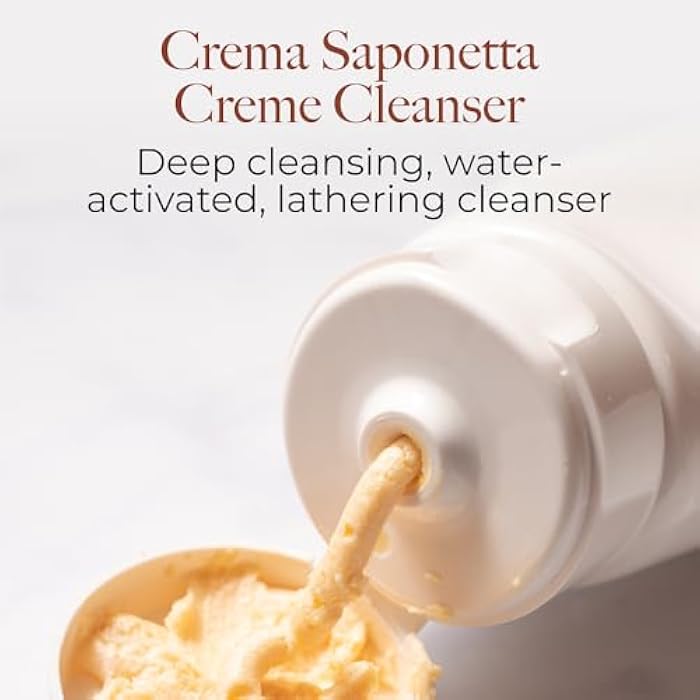 Borghese Crema Saponetta Creme Cleanser - Gentle Face Cleanser for Enlarged Pores, Tone & Texture with Sea Salt & Hyaluronic Acid, For All Skin Types - Image 2