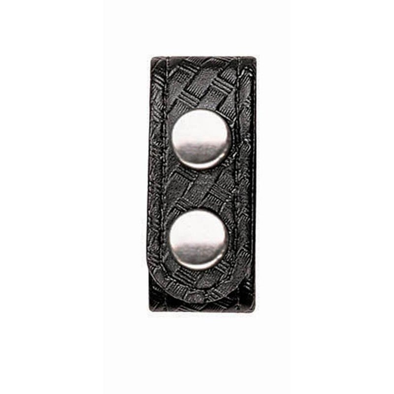 Bianchi 7906 AccuMold Elite Belt Keeper, 1 Inch (25MM) Width, Pack of 4, Fits 2.25 Inch Belt, Basketweave Black, Bronze Snap - Image 5