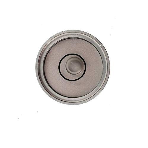 The Yan He Mini Metal universal horizontal bubble water level balance bubble level round 20x10mm (silvery white） - Image 3