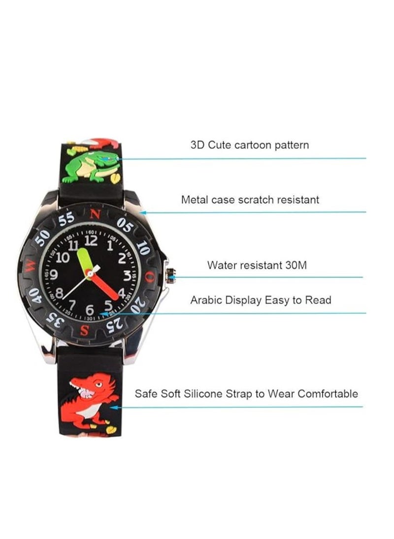 RATSAW - Kids Waterproof Analog 3D Cartoon Sport Watches Gifts for Girls and Boys Ages 3 to 12 Little Child Toddler - Image 1