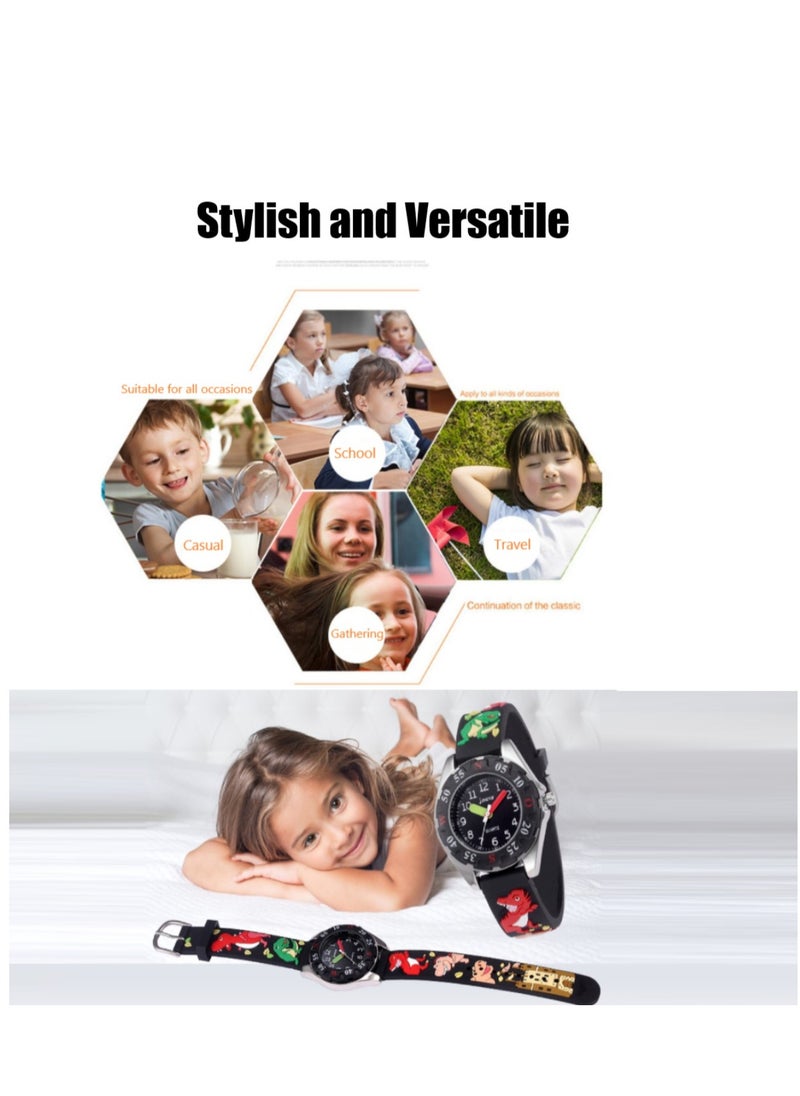 RATSAW - Kids Waterproof Analog 3D Cartoon Sport Watches Gifts for Girls and Boys Ages 3 to 12 Little Child Toddler - Image 1