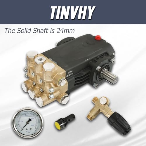 TINVHY General Pump TS2021 Pressure Washer Pump 5.6 GPM 3500 PSI 24mm Solid Shaft - Image 2