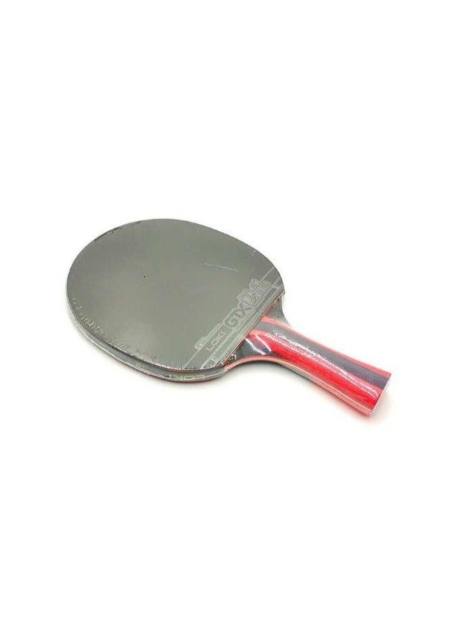 Table tennis racket with poplar wood handle and basswood deck, with carrying case, multi-colored - Image 5
