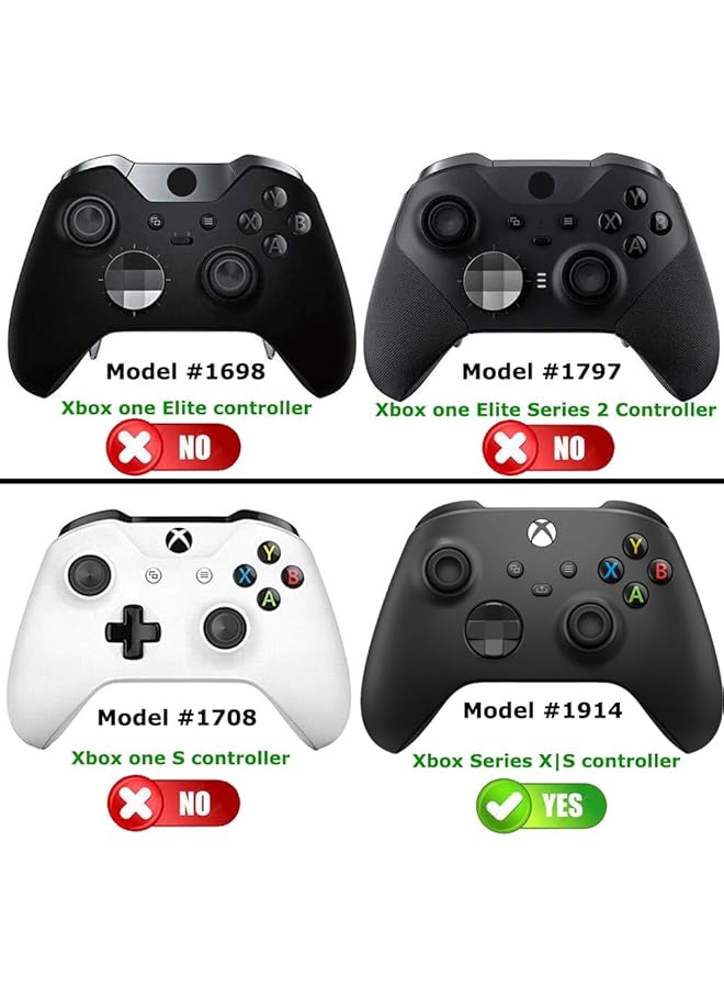 Deal4Go Rb Lb Bumpers Shoulder Trigger Buttons W/Top Middle Bracket Replacement For Xbox Series S & Xbox Series X Controller (Black)  - Image 5