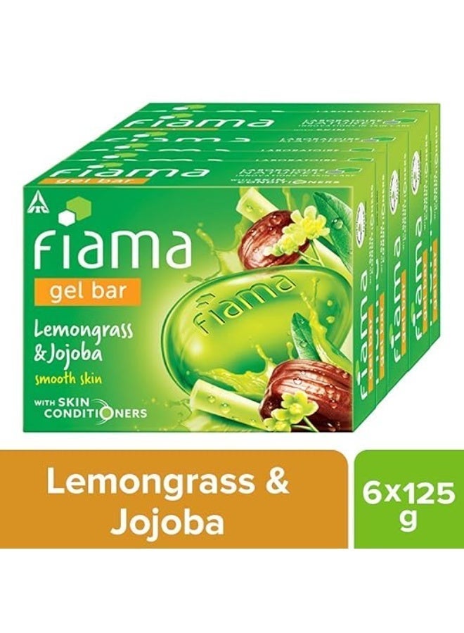 Fiama Soap, Lemongrass and Jojoba 125g (Pack of 6) - Image 2
