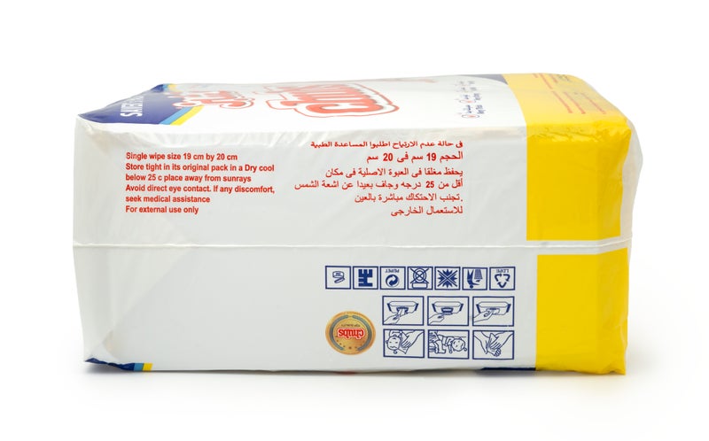Chubs مناديل مبللة للأطفال من بيبي سينسيتيف - خالية من العطور وخالية من الكحول - عبوة قيمة 4 × 40 مناديل (160 مناديل) - Image 3