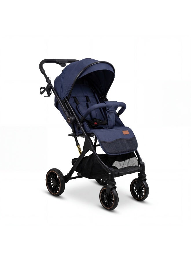 بوبي بابا استرولر POPYPAPA المميزة للأطفال - عربة خفيفة بتتقفل بسهولة، بوضعية نوم كاملة وحزام أمان خماسي وسلة تخزين كبيرة (من عمر يوم لـ 3 سنوات) - Image 4