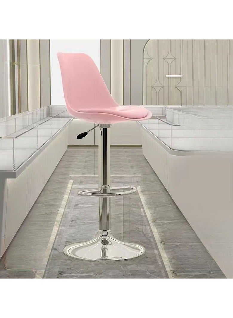 DubaiGallery Dining Chair Metal Bar Stools Set of 2 Bar Stools Modern Velvet Bar Chairs with Backrest, Counter Stools for Kitchen Cafe Dinner Pub  - Image 2