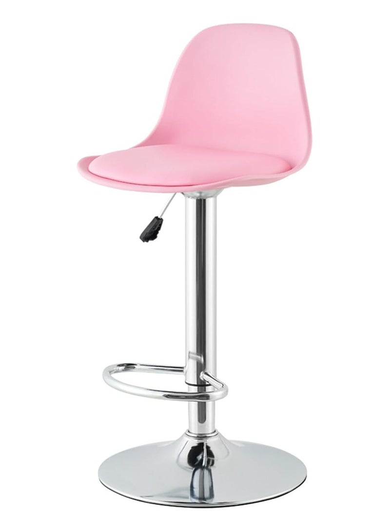 DubaiGallery Dining Chair Metal Bar Stools Set of 2 Bar Stools Modern Velvet Bar Chairs with Backrest, Counter Stools for Kitchen Cafe Dinner Pub  - Image 3