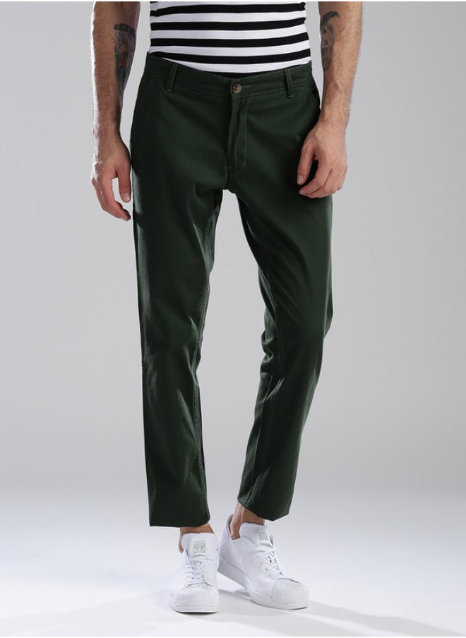 Hubberholme Green Pants For Men 