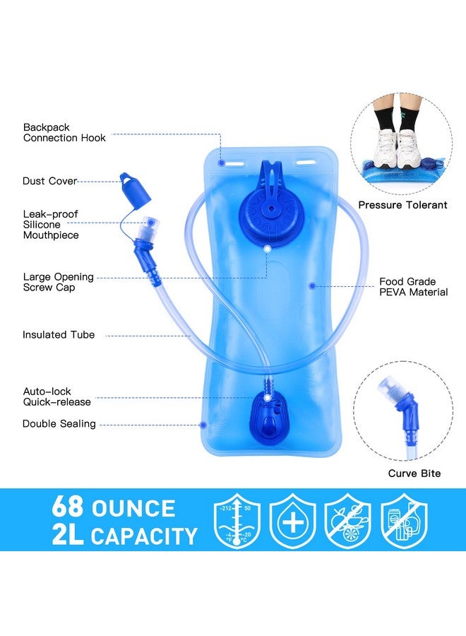 KUYOU Hydration Backpack with 2L Hydration Bladder Water Backpack for Hiking Hydration Pack for Running Cycling Hiking Festival Gear. - Image 3