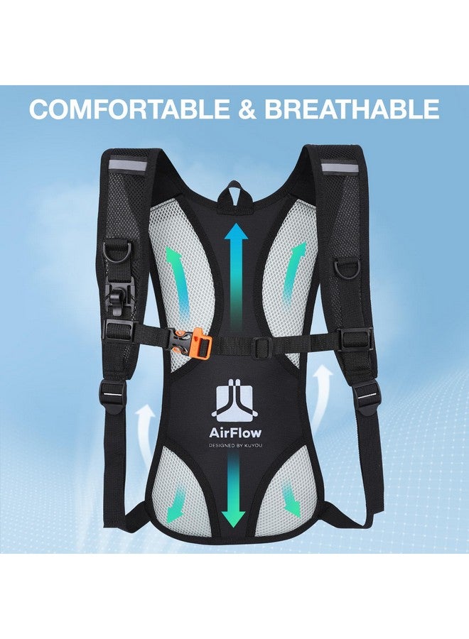 KUYOU Hydration Backpack with 2L Hydration Bladder Water Backpack for Hiking Hydration Pack for Running Cycling Hiking Festival Gear. - Image 5